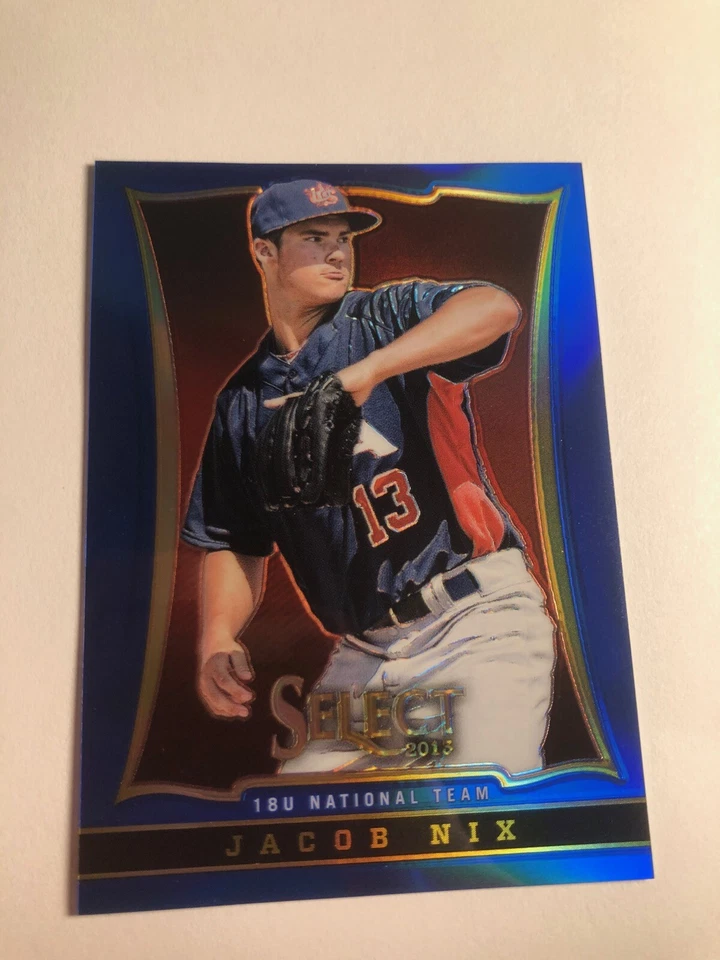 2013 Panini USA Baseball Select Blue Prizm Jacob Nix 37 /199 - Image 1 of 1