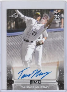 2020 LEAF DRAFT TANNER MURRAY LEAF ROOKIE AUTO #BA-TM1 TAMPA BAY RAYS - Picture 1 of 1