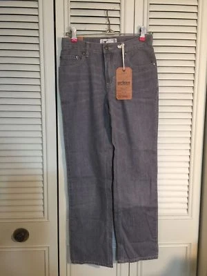 Pantalones de mezclilla para niño Urban Pipeline talla 12 regular pierna recta tiro bajo calce ajustado gris Foto 1 de 4