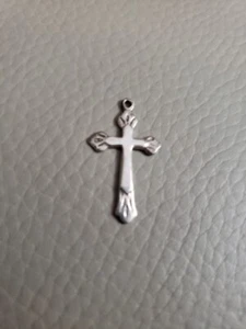 Vintage Flare Tip Cross 925 Sterlingsilber - Bild 1 von 2