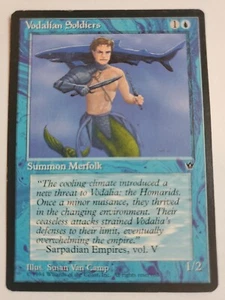 MTG Magic The Gathering Card Vodalian Soldiers Summon Merfolk 1x Blue 1994  - Picture 1 of 2