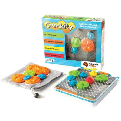Fat Brain Crankity Puzzle Build Training Game Multicolor for Ages 6+ and Up - Image 1 of 3