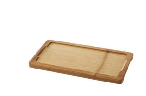 BANDEJA DE MADERA/TABLERO DE MADERA 28,5x15 cm PARA PLATOS RECTANGULARES 25x12 cm Bambú - Imagen 1 de 4