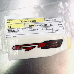 NEW OEM 2020 KIA SOUL REAR DECKLID / HATCH EMBLEM "GT LINE" - Picture 1 of 1