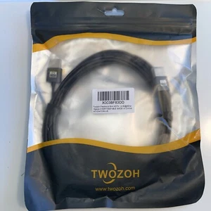 Twozoh High-Speed, 4K@60Hz, 16gbps, 2106P/1080P, HDMI to HDMI Cable 16ft. 1pc - Picture 1 of 5