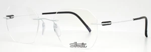SILHOUETTE 5561 LG 1540 Courageous Weiß Unisex Geometrische Brille 50-19-145 - Bild 1 von 13