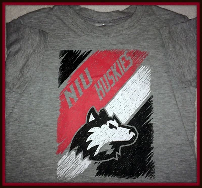 NORTHERN ILLINOIS HUSKIES RIVALRY THREADS KIDS 2T TO 4T GRAY SHORT SLEEVE TSHIRT - Image 1 of 4