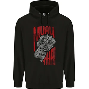 Muay Thai Fighter Fist MMA Martial Arts Childrens Kids Hoodie - Picture 1 of 3