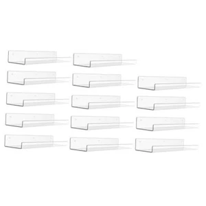 Pack Acrylic Shelves for Wall Storage, 15" Floating Bookshelves for 14 Clear - Picture 1 of 7