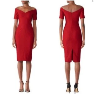 NWT Cinq a Sept Birch Red Dress Size 0 - Picture 1 of 7