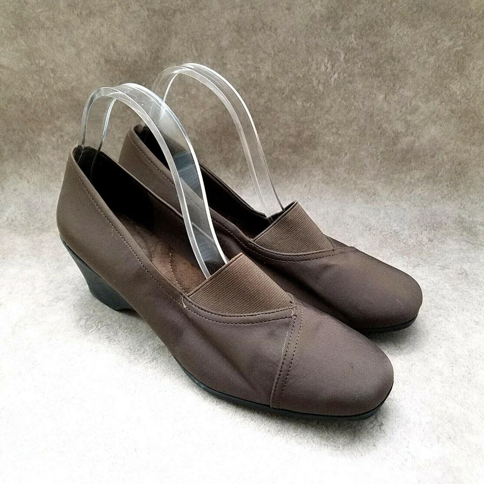 Mocasín sin cordones George Comfort Start para mujer talla 11 M marrón tacón de 2,5" Foto 1 de 4