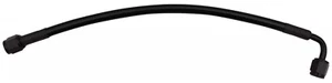 Black Max 48" Stainless Steel Braided Brake Line-4AN Straight/90 Ends - Imagen 1 de 1