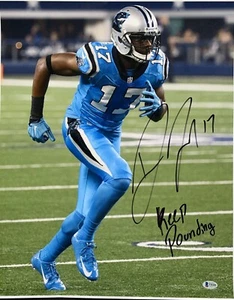 Devin Funchess Signed Autograph 16 By 20 Panthers Coa Cert Rare - Picture 1 of 2