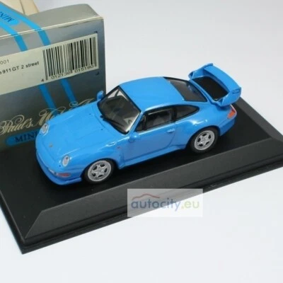 MINICHAMPS PORSCHE 911 (993) GT 2 STREET BLUE 430065001 - Immagine 1 di 4