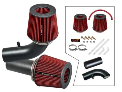 Matte Black Air Intake Kit +Filter For 1988-1995 Ford F150 5.0L 5.8L V8 Non-MAF - Image 1 of 2