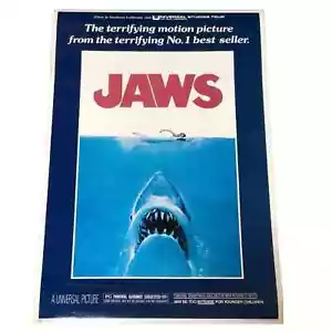 Rare Vintage Jaws 1976 Poster Pros 23"x35" Universal Studios Tour ~847A - Picture 1 of 11