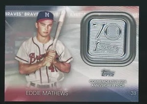 2021 Topps Series 1 & 2 70th Anniversary Commemorative Patch - Picture 1 of 20