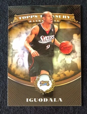 2008-09 Topps Treasury Refractor Basketball Card Andre Iguodala #51 859/999 CF - Image 1 of 2