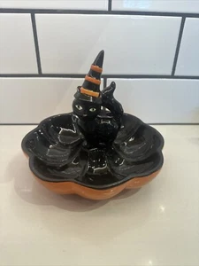 Plato para servir Halloween - gato negro - Imagen 1 de 2