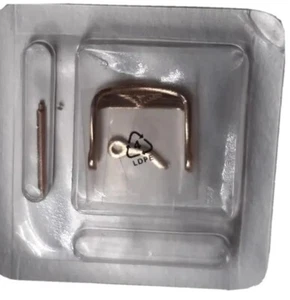 FIBBIA  LONGINES LAMINATA ROSA ORIGINALE NUOVA 16 mm - Picture 1 of 3