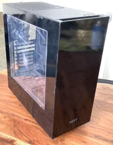 NZXT S340 CA-S340W-B1 Glossy Black Mid Tower Computer Case w/ Side Panel + Fans - Picture 1 of 12