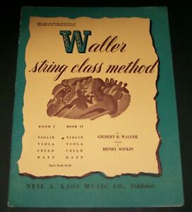 Waller skrzypcowy String Klasa Metoda Książka II dla początkujących Skrzypce Viola Wiolonczela Bass
