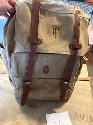 2019 "Unlock the Vault" promotion MONSTER ENERGY Java Canvas Bag NOS lot#1 - Image 1 of 4