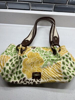 Relic Bree Satchel Green/ Yellow Floral, Double Loop Handles - Image 1 of 4