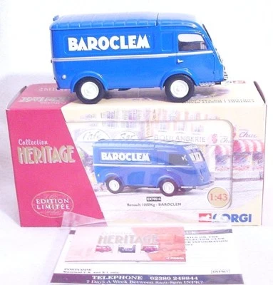 Corgi Heritage 1:43 RENAULT 1000 KG "BAROCLEM" French Delivery Truck MIB`01 RARE - Image 1 of 4
