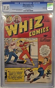 WHIZ COMICS #151 CGC 7.5 RARE Double Cover Fawcett 1952 GOLDEN AGE COMIC - Picture 1 of 1