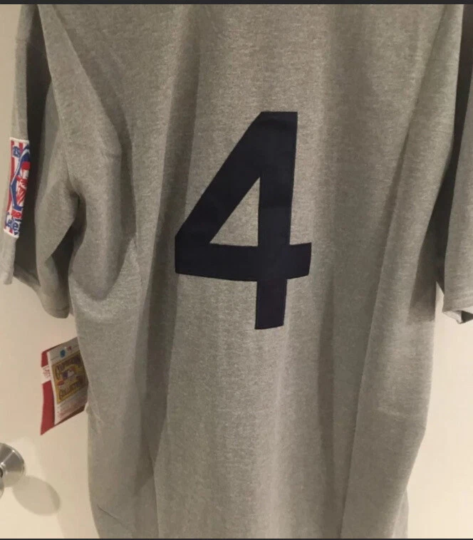 Lou Gehrig NY Yankees jersey, NWT, Mens Large (48), 24” pit-to-pit. - Image 1 of 3