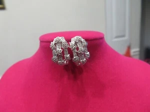 Impresionantes Pendientes de Diamantes de Oro 14K Diamantes Blancos 0,40 Quilates Peso Total 6,6gr - Imagen 1 de 6