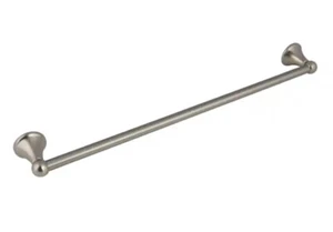 Brushed Nickel 24" Towel Bar Wall Mounted Towel Rack. - Picture 1 of 6