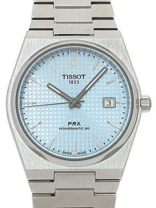 RELOJ TISSOT PRX POWERMATIC 80 T137.407.11.351.00 FECHA AUTOMÁTICA AZUL HIELO HOMBRE - Imagen 1 de 9