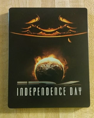 Independence Day -Zavvi Exclusive SteelBook  Region B Blu-ray  RARE OOP   - Image 1 of 4