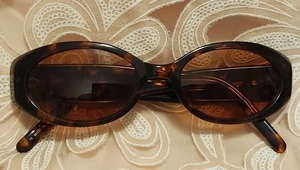 Vintage 90er Guess GU 129 Ravish Brille Brillengestell Katzenaugen Braun Schildpatt  - Bild 1 von 15