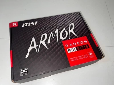 MSI AMD Radeon RX 570 Graphics Card GPU Boxed OC Edition - Image 1 of 4