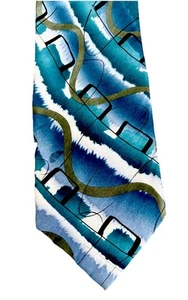 J. Garcia Men's Necktie Tie Greek Theatre Feet Collection Forty Seven 100% Silk - Picture 1 of 7