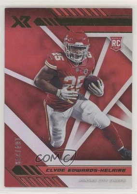 2020 Panini XR Rookie Red /249 Clyde Edwards-Helaire #121 Rookie RC - Image 1 of 2