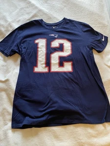 Tom Brady New England Patriots #12 Herren XL Nike NFL Name & Nummer T-Shirt - Bild 1 von 8