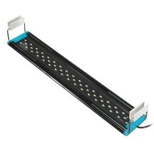 PLAFONIERA LED LUCE BIANCA BLU LAMPADA PER ACQUARIO BARRA DA 40 A 50CM Dee-D93 - Foto 1 di 3