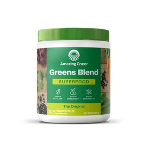 Greens Blend Superfood: Greens Powder Mix for Energy, with Organic Spirulina,... - Bild 1 von 6