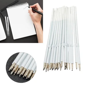 Black Ink Refill 95mm Ballpoint Pen Replacement Medium Nib 10pcs - Picture 1 of 12