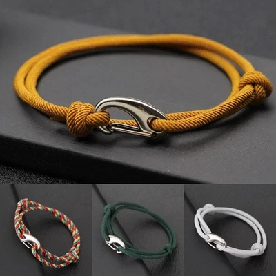 String Bracelet Adjustable for Men Women  Style Double Layered Gift - Image 1 of 4