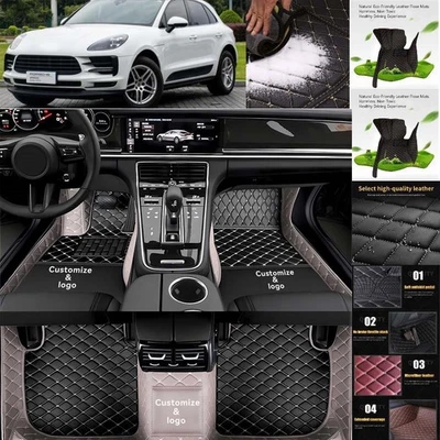 For Porsche Macan Car Floor Mats Custom Waterproof Luxury Carpets Auto Liner Foto 1 de 4