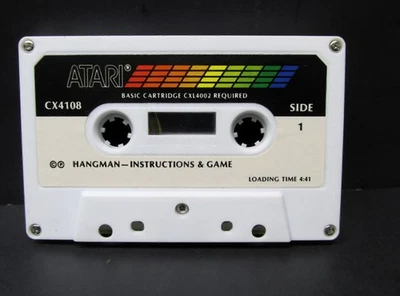 Hangman, CX4108, Atari 400/800, Cassette, Atari 1983, Cassette Only - Image 1 of 4