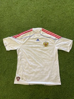 Camiseta Adidas Rusia Visitante 2009 (Defectuosa) - (XL) Blanca Foto 1 de 4