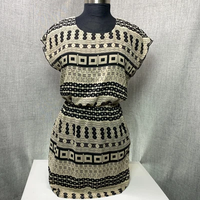 Y2K Festival Dress – City Triangles | Geometric Strappy Back | Size S (XS–S Fit) - Image 1 of 4