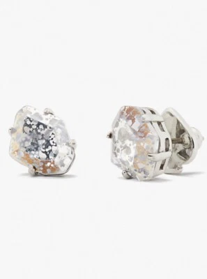 Tachuelas Kate Spade Treasure Trove K6212 plata transparente nuevas con etiquetas Foto 1 de 4