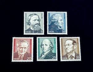 DDR GERMANY Stamp Lot - 1974 Personalities Full Set Mint OG NH  r73 - Picture 1 of 2